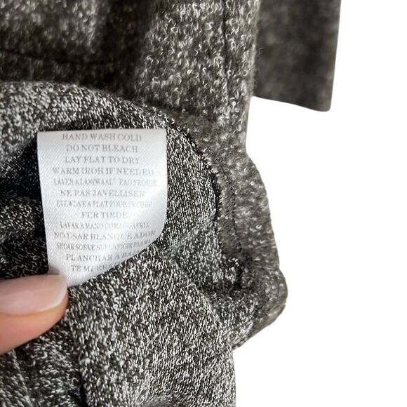 Le Lis Boucle Long Sleeve Zip Pockets Pullover Mini Sweater Dress Gray Medium - Picture 8 of 9